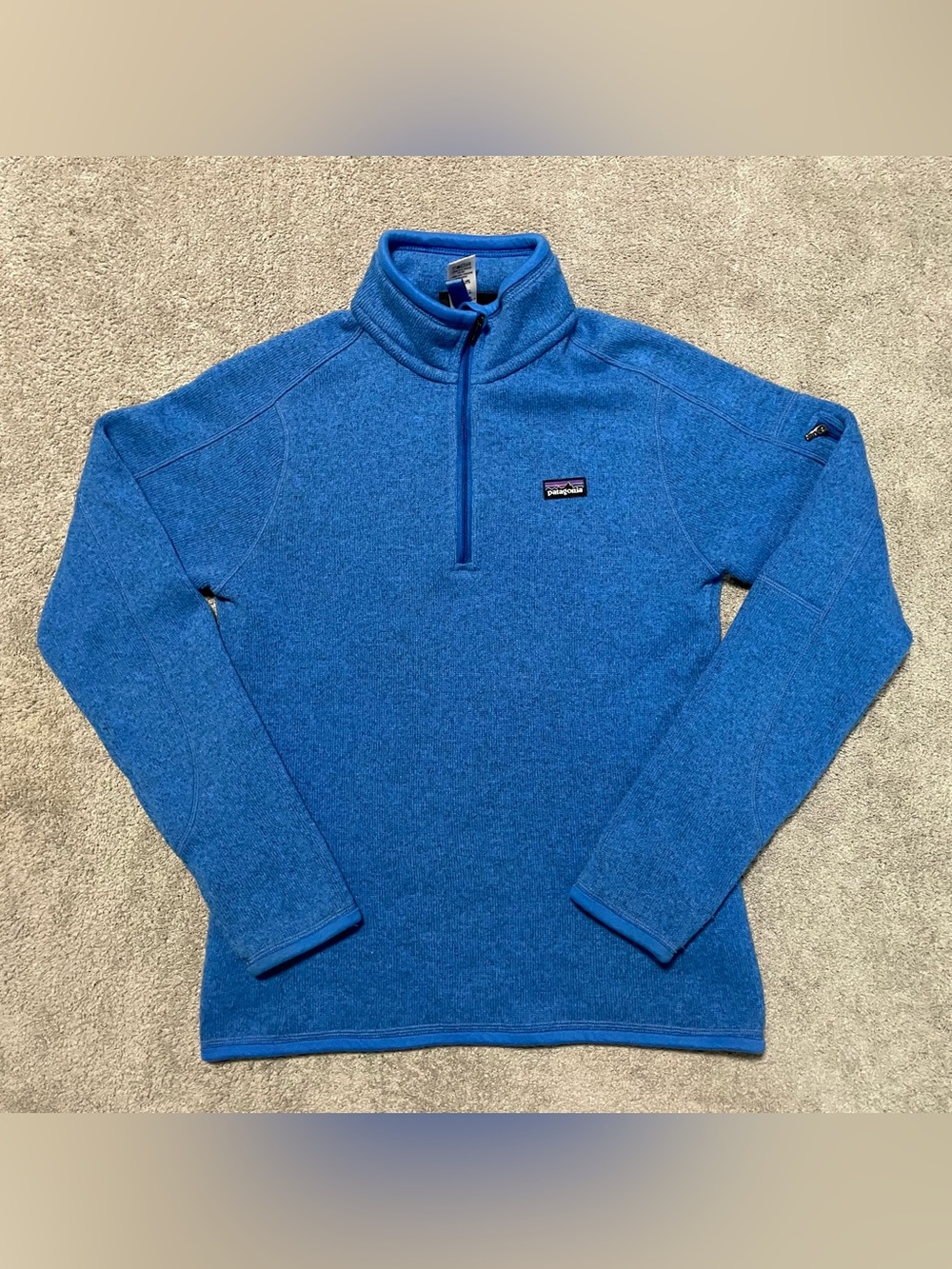 Patagonia Better Sweater 1/4 Zip Fleece Womens S Blue Pullover FA13 Gorpcore